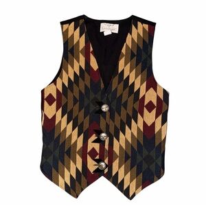 Longhorn Vintage Tapestry Vest Large